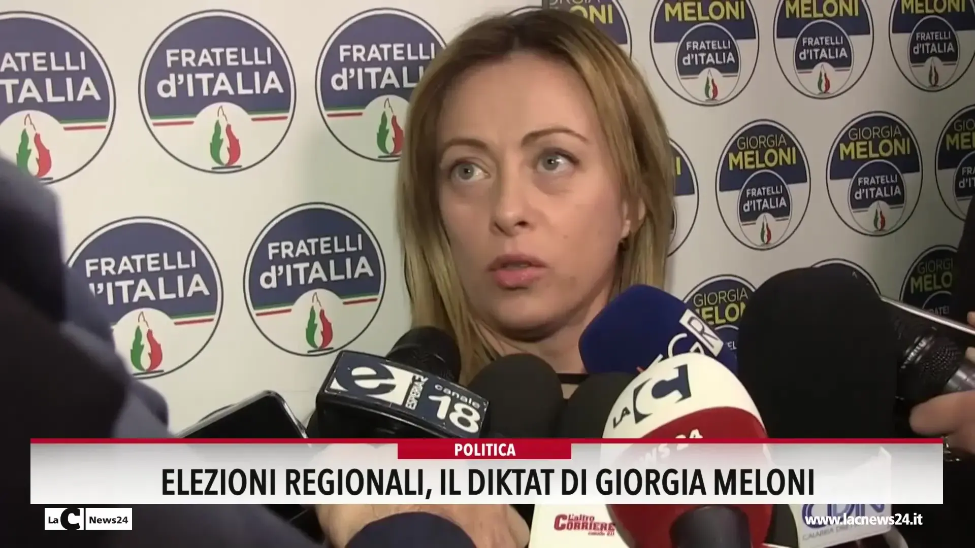 Elezioni regionali, il diktat di Giorgia Meloni