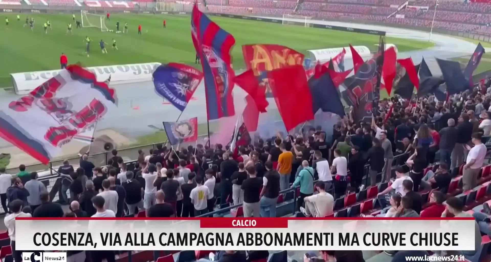 Cosenza, via alla campagna abbonamenti ma curve chiuse