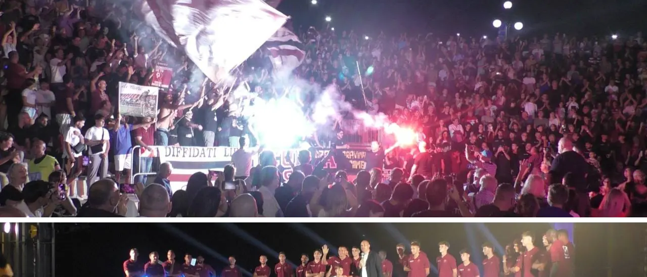 Reggina,\u00A0la passione del popolo amaranto abbraccia la squadra. Trocini:\u00A0«Siamo forti, dobbiamo vincere»\n