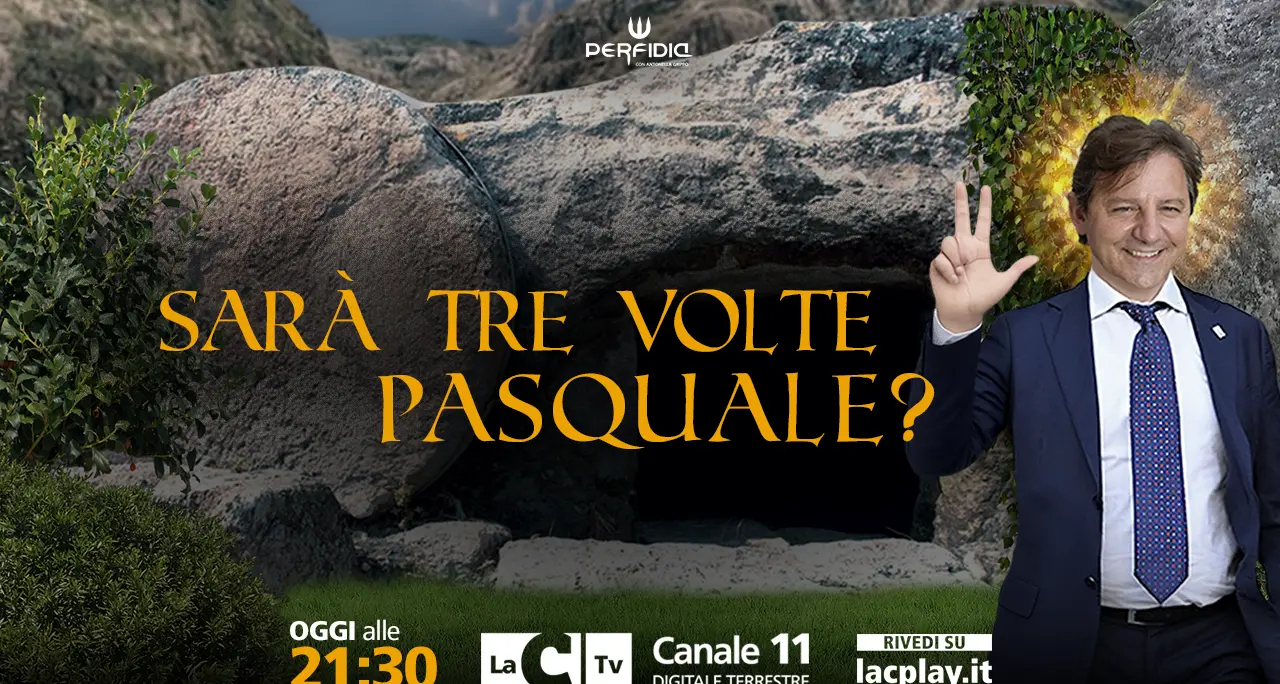Sara tre volte Pasquale? Perfidia riparte col botto: stasera l’intervista a Tridico\u00A0\n