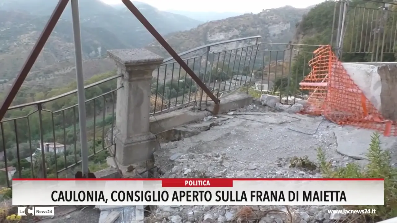 Caulonia, Consiglio aperto sulla frana di Maietta
