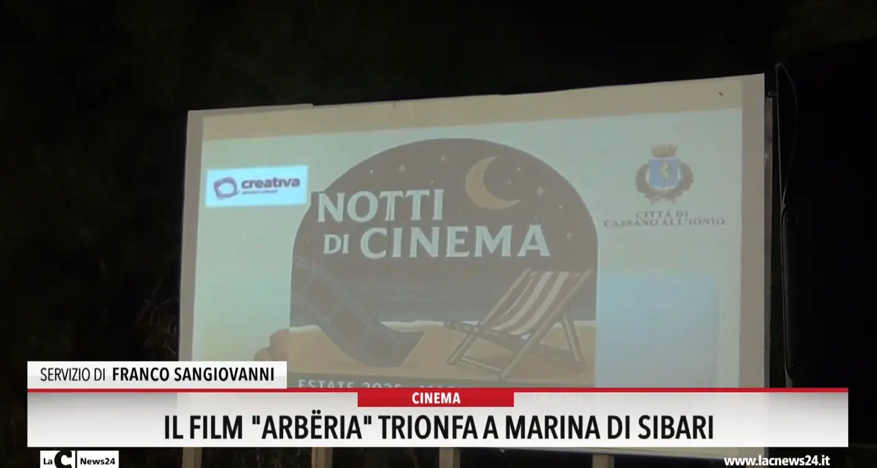 Il film \"Arberia\" trionfa a Marina di Sibari