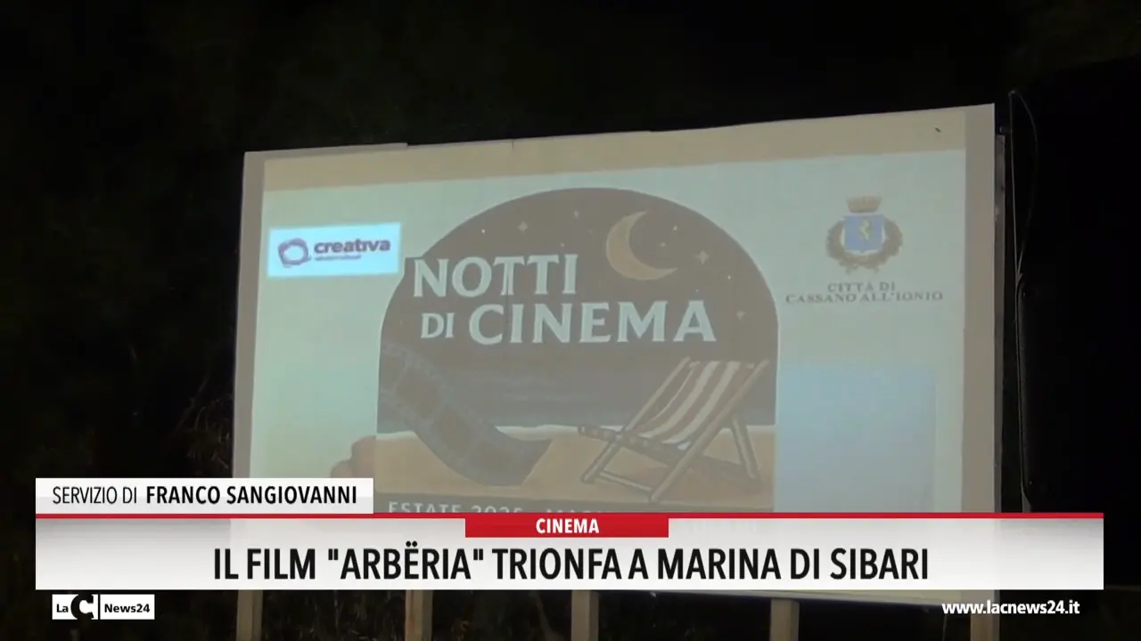 Il film \"Arberia\" trionfa a Marina di Sibari