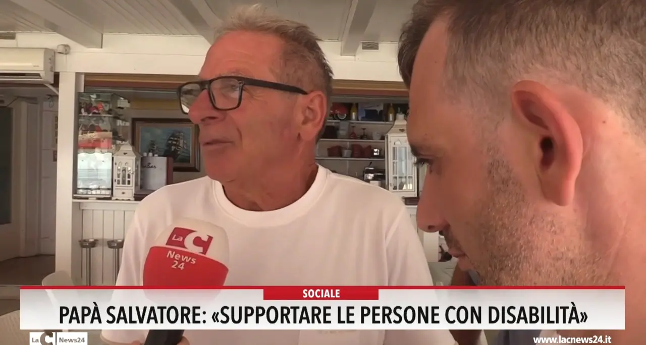 Papà Salvatore: «Supportare le persone con disabilità»