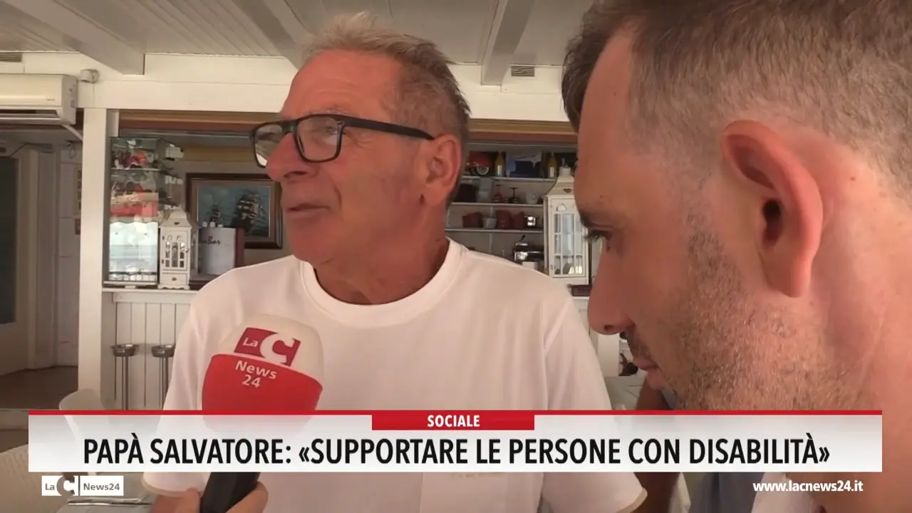 Papà Salvatore: «Supportare le persone con disabilità»