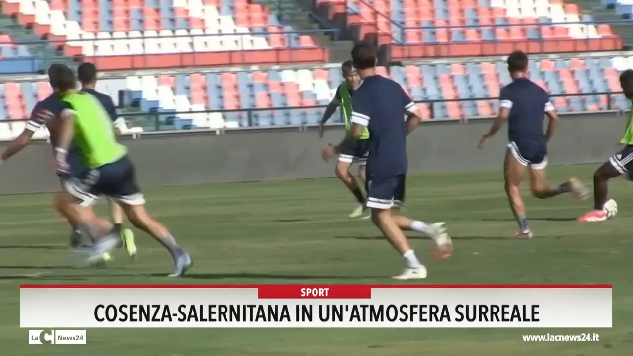 Cosenza-Salernitana in un'atmosfera surreale