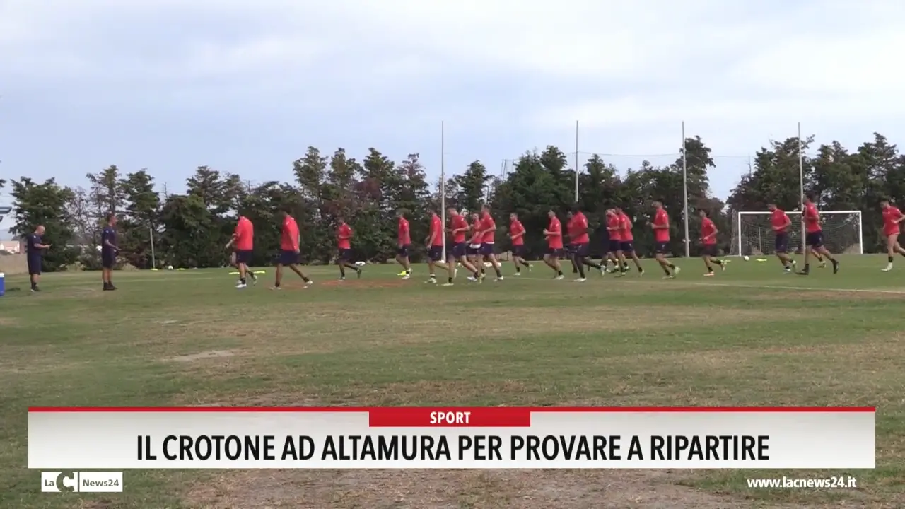 Il Crotone ad Altamura per provare a ripartire