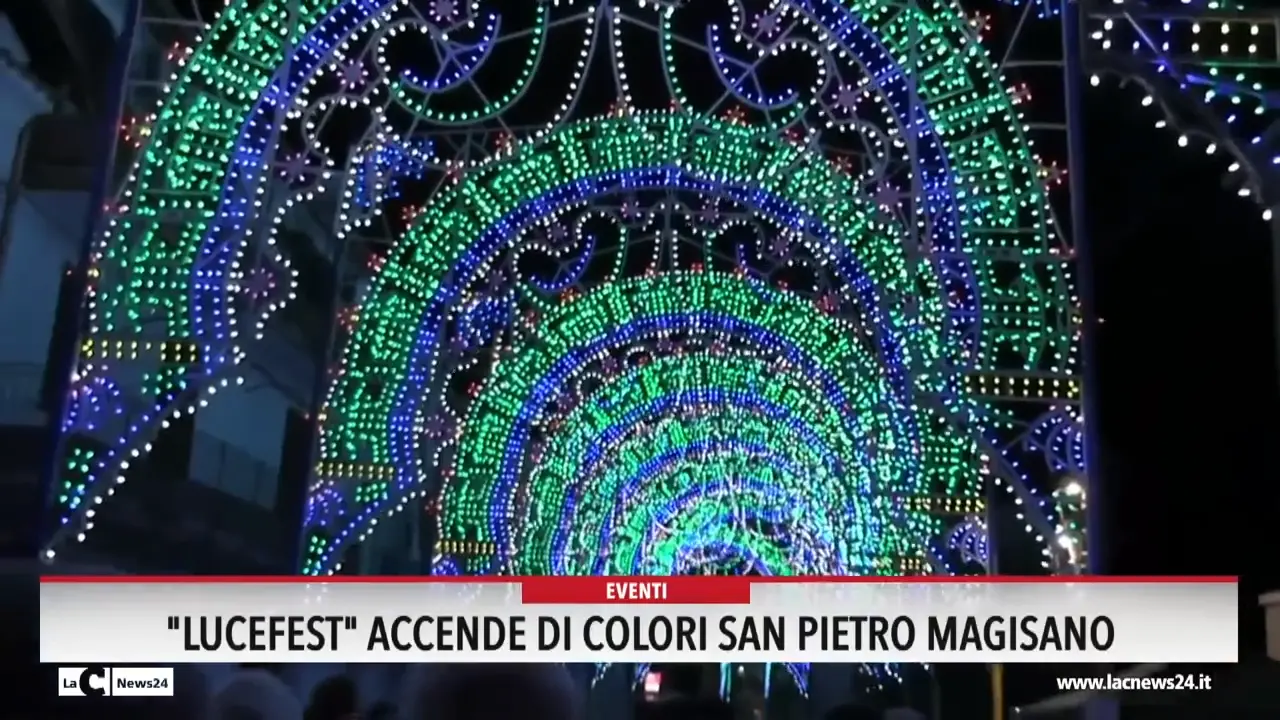 Lucefest accende di colori San Pietro Magisano