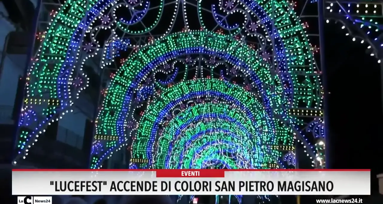 Lucefest accende di colori San Pietro Magisano