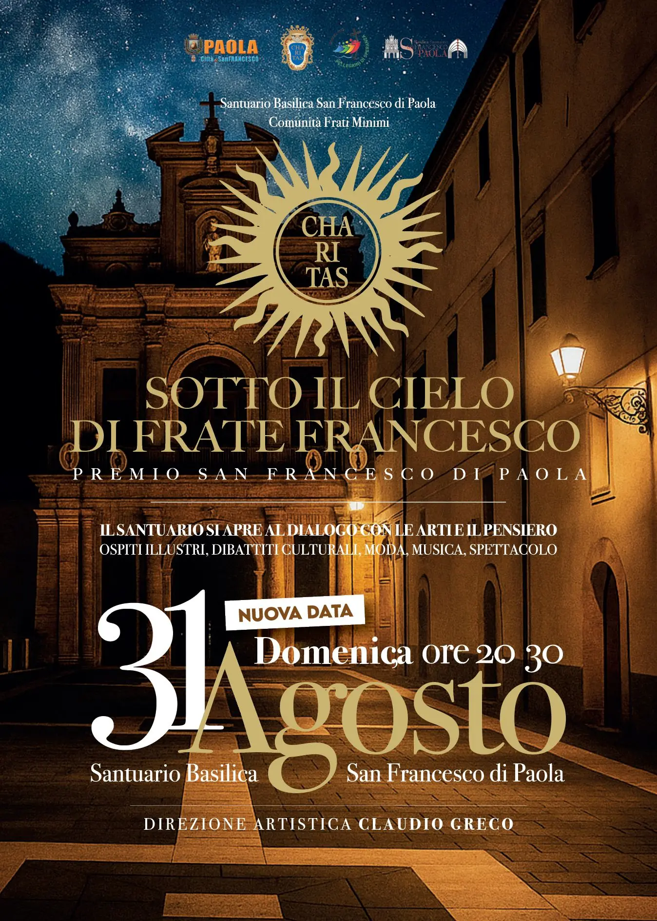 Paola, rinviato a domenica l’evento “Sotto il cielo di Frate Francesco” a causa del maltempo
