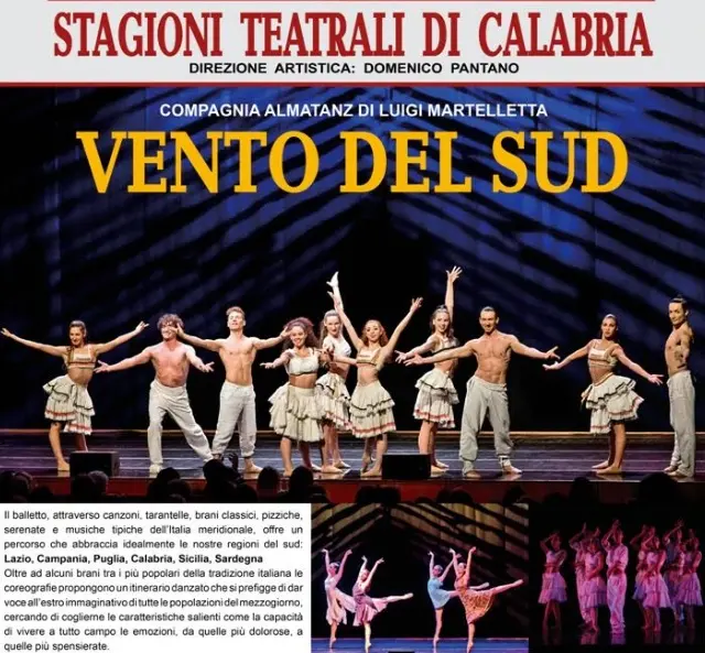 Pizziche, tarantelle e musiche meridionali: a Staiti arriva il Vento del Sud della Compagnia Almatanz\n