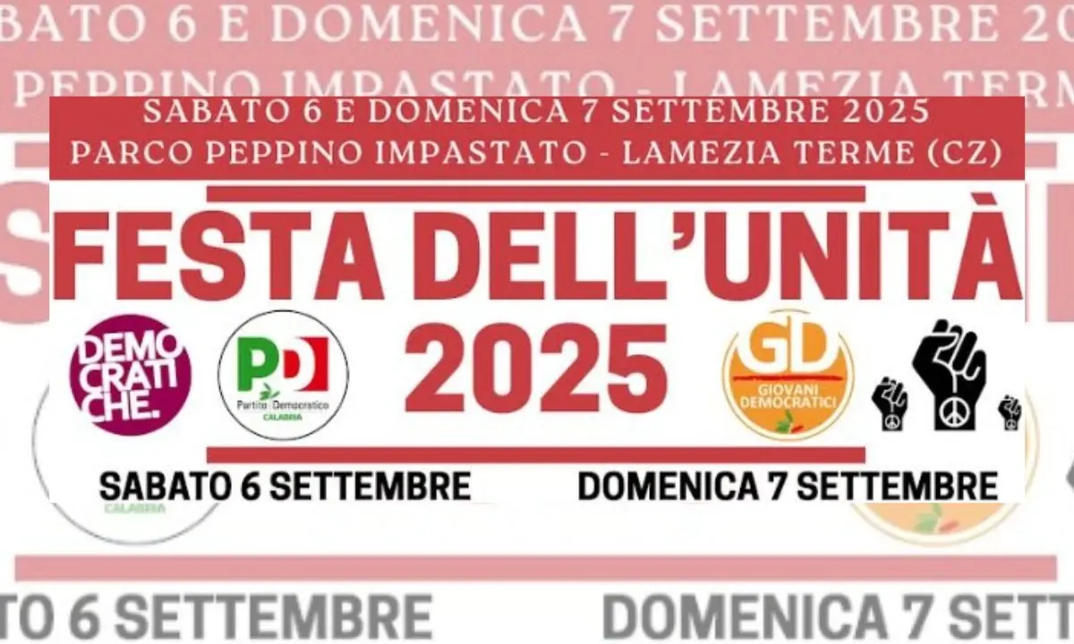 Dall’occupazione giovanile ai temi della sanità, la Festa dell’Unità torna a Lamezia dopo 12 anni\n