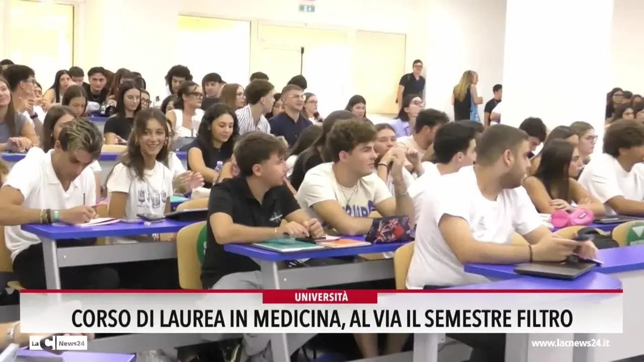 Corso di laurea in Medicina, al via il semestre filtro