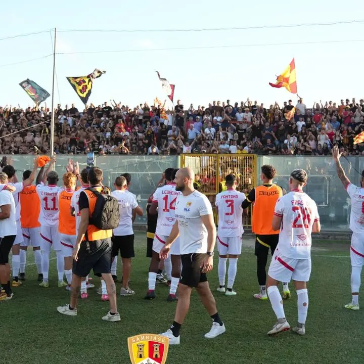Coppa Italia Serie D, al Sambiase il derby contro la Vigor Lamezia. Lio: «Successo meritato, lo 0-1 ci sta anche stretto»\n