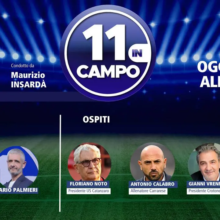 “11 in campo”, Floriano Noto e Gianni Vrenna ospiti della seconda puntata su LaC Tv\n