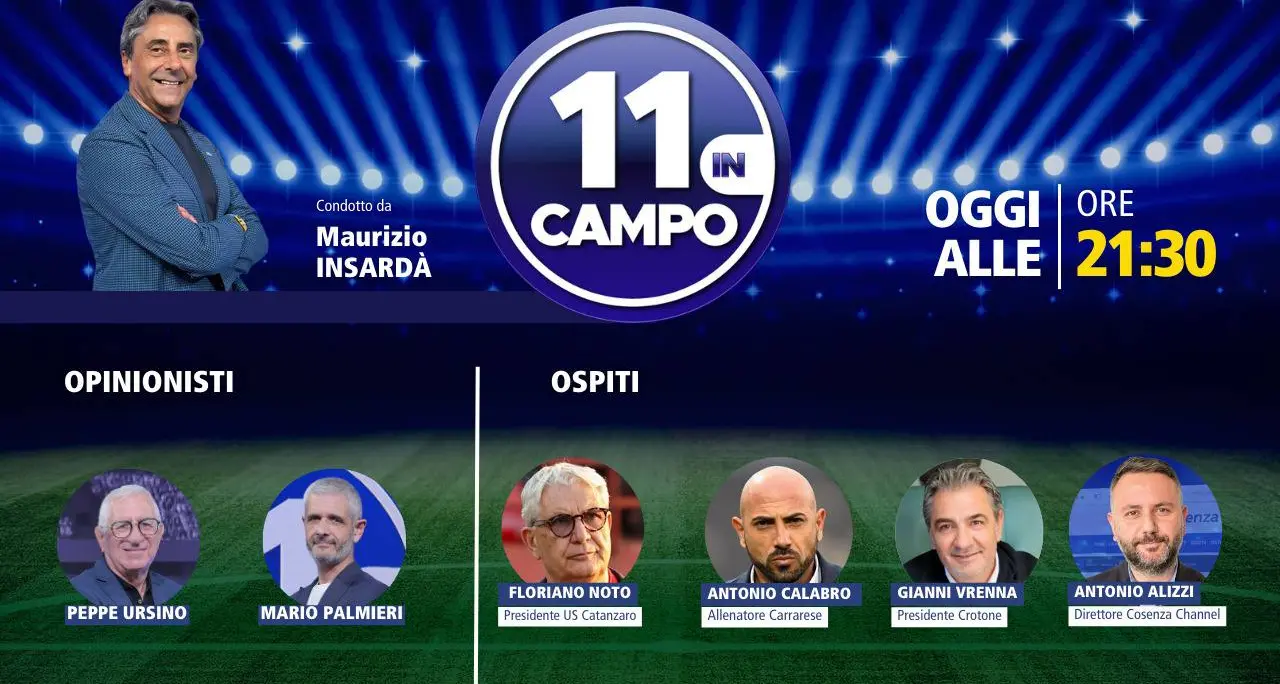 “11 in campo”, Floriano Noto e Gianni Vrenna ospiti della seconda puntata su LaC Tv\n