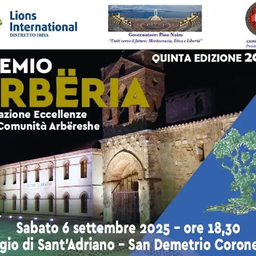 Cultura e terrritorio, a\u00A0San Demetrio Corone torna il Premio Arbëria: riconoscimento al professor Unical Altimari\n