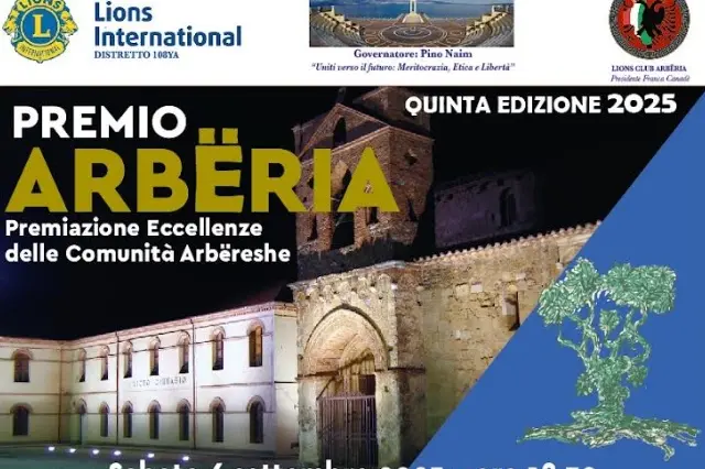 Cultura e terrritorio, a\u00A0San Demetrio Corone torna il Premio Arbëria: riconoscimento al professor Unical Altimari\n