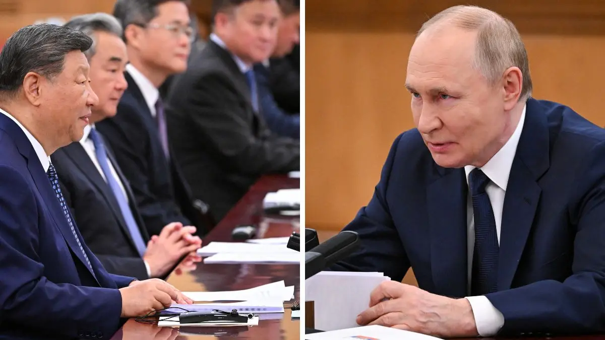 I presidenti Xi Jinping e Vladimir Putin , Ipa