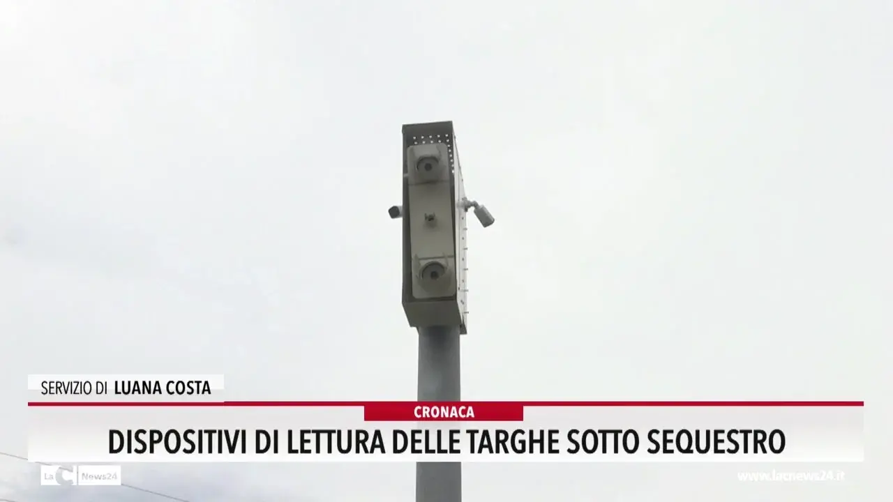 Dispositivi di lettura delle targhe sotto sequestro