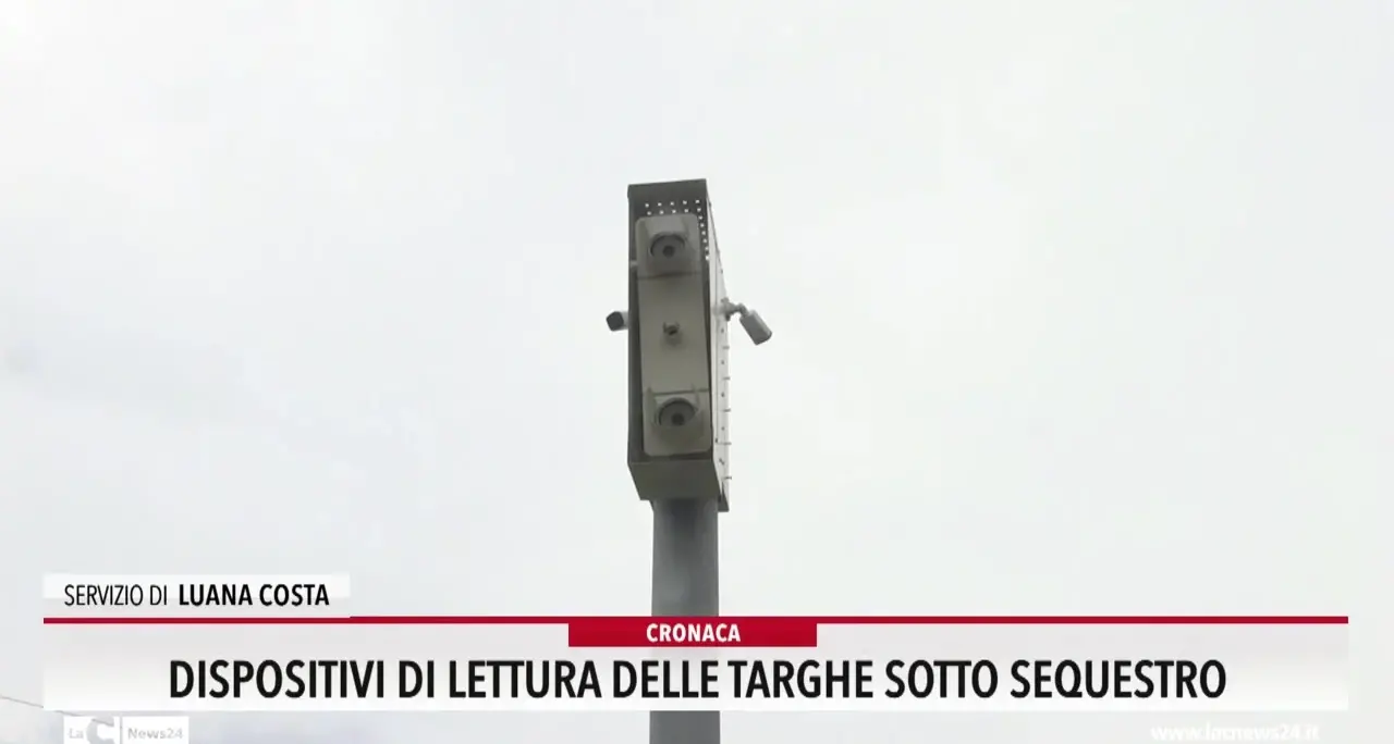 Dispositivi di lettura delle targhe sotto sequestro