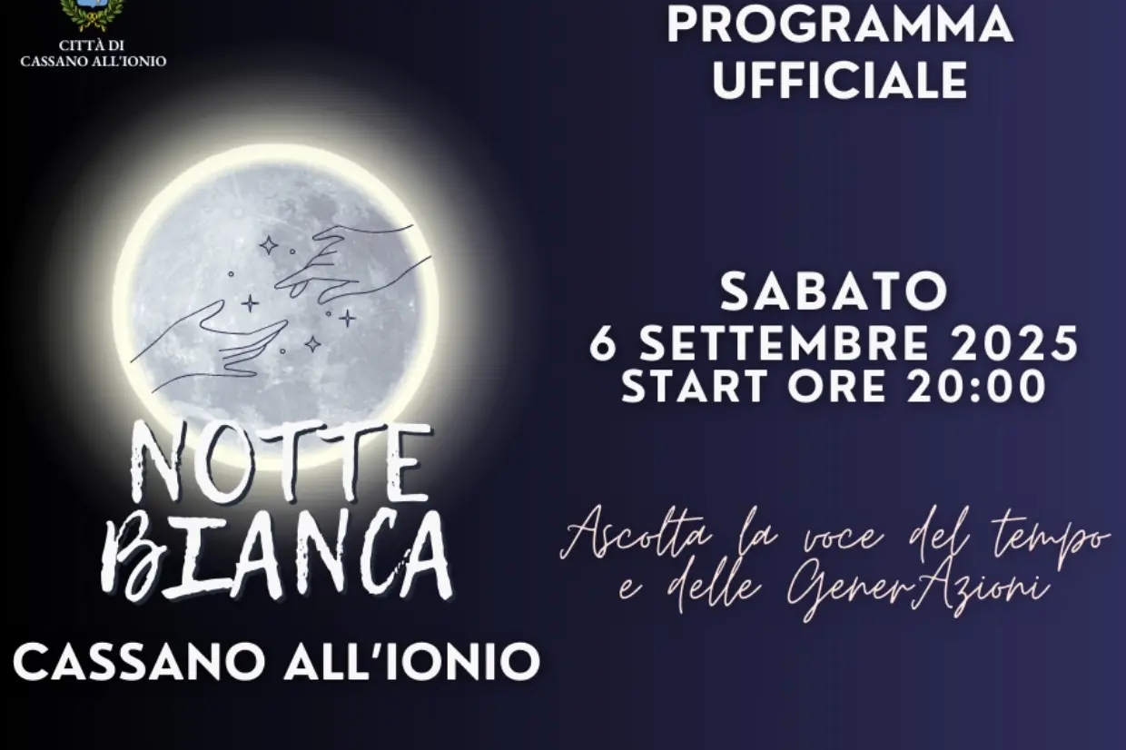Show cooking, musica e spettacolo: a Cassano All’Ionio tutto pronto per la Notte bianca\n