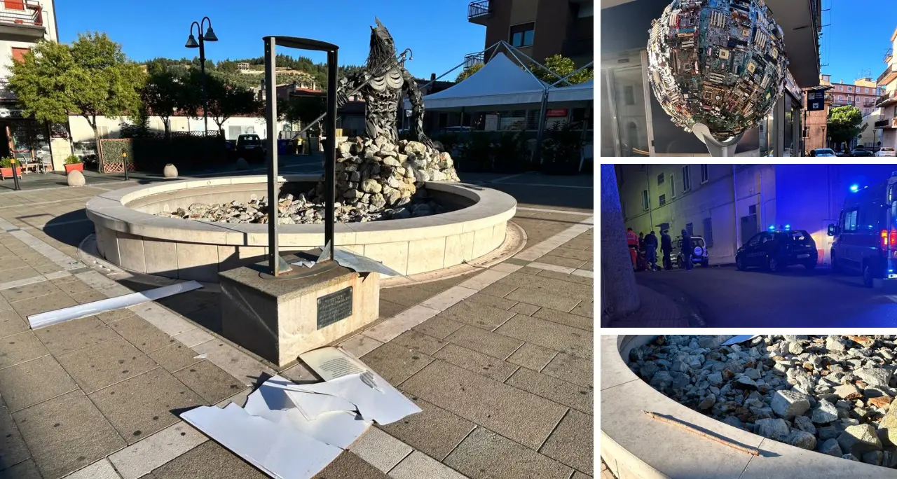 Paura ad Acri: uomo in escandescenza provoca danni al museo all’aperto di via Pertini\n