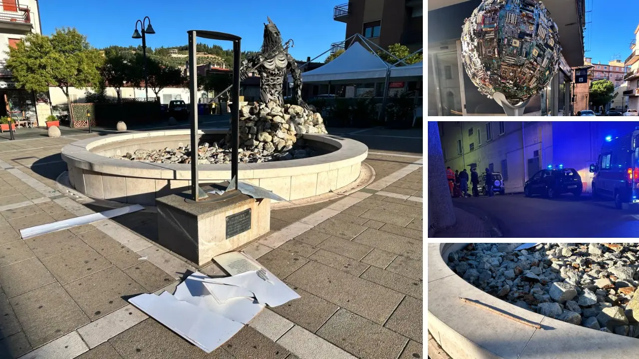 Paura ad Acri: uomo in escandescenza provoca danni al museo all’aperto di via Pertini\n