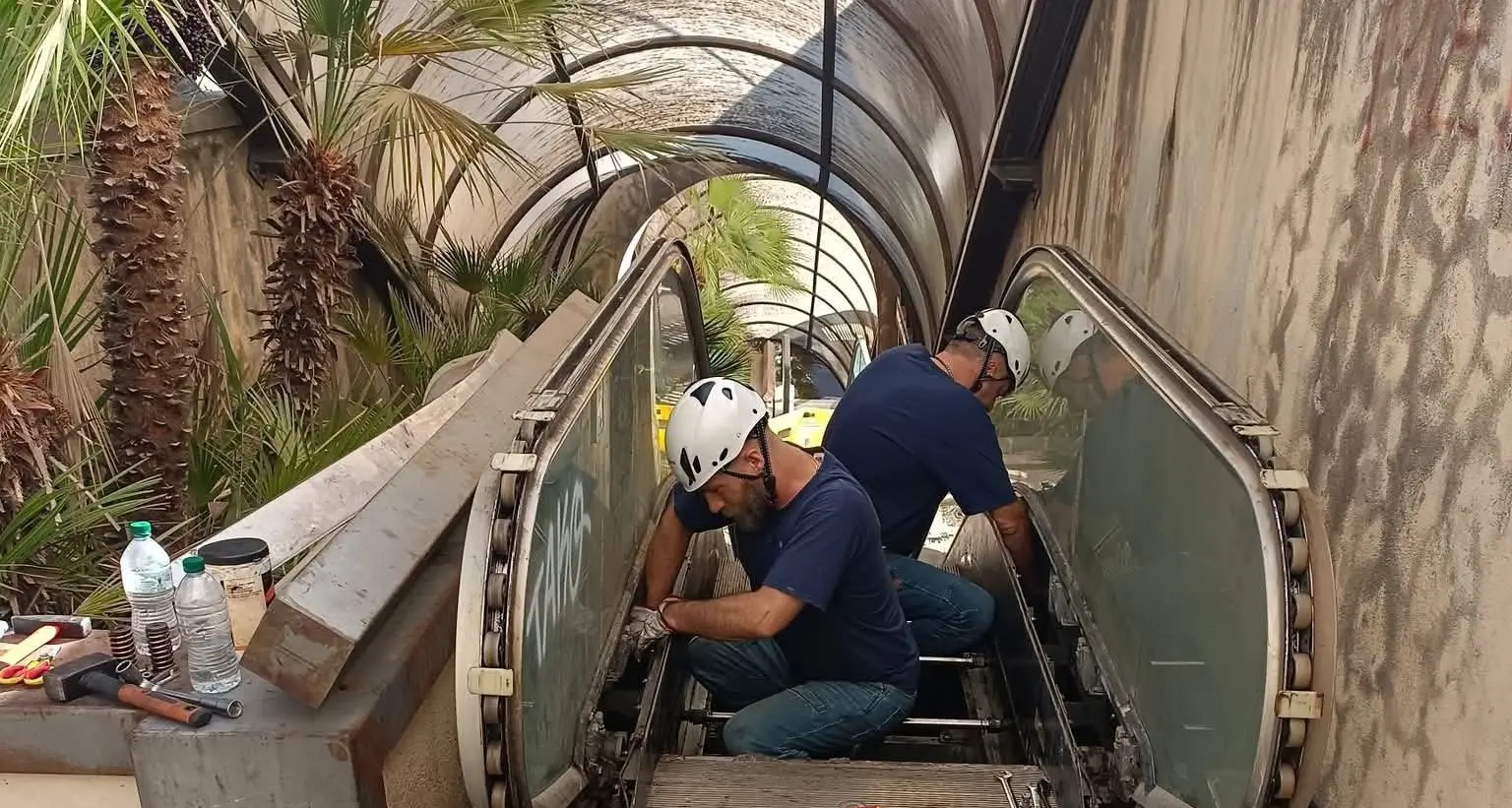 Scale mobili, al via i lavori di ripristino nel centro storico di Cosenza