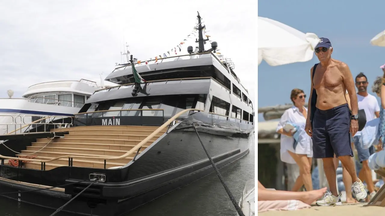 Giorgio Armani e il suo amore per il mare della Calabria: per anni il suo mega yacht avvistato a Vibo e Le Castella\n
