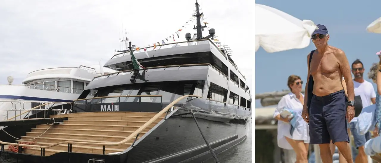 Giorgio Armani e il suo amore per il mare della Calabria: per anni il suo mega yacht avvistato a Vibo e Le Castella\n