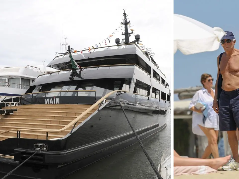 Giorgio Armani e il suo amore per il mare della Calabria: per anni il suo mega yacht avvistato a Vibo e Le Castella