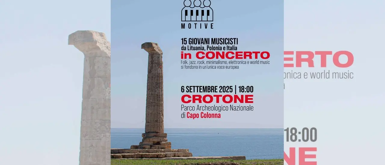 Giovani musicisti europei\u00A0a Capo Colonna per il concerto finale del progetto\u00A0“Motive –\u00A0Music for Inclusion”\n