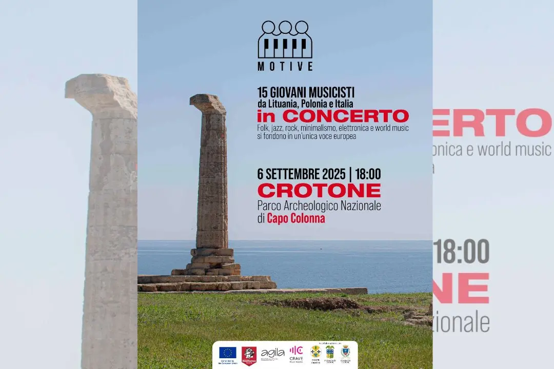 Giovani musicisti europei\u00A0a Capo Colonna per il concerto finale del progetto\u00A0“Motive –\u00A0Music for Inclusion”\n