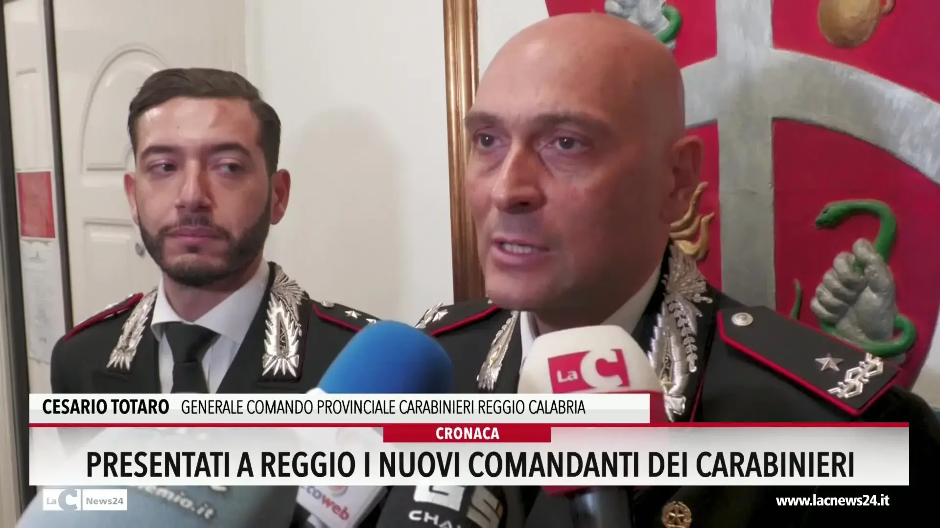 Presentati a Reggio i nuovi comandanti dei carabinieri