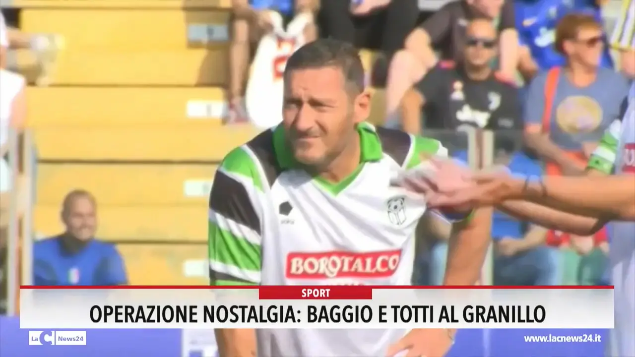 Operazione Nostalgia: Baggio e Totti al Granillo