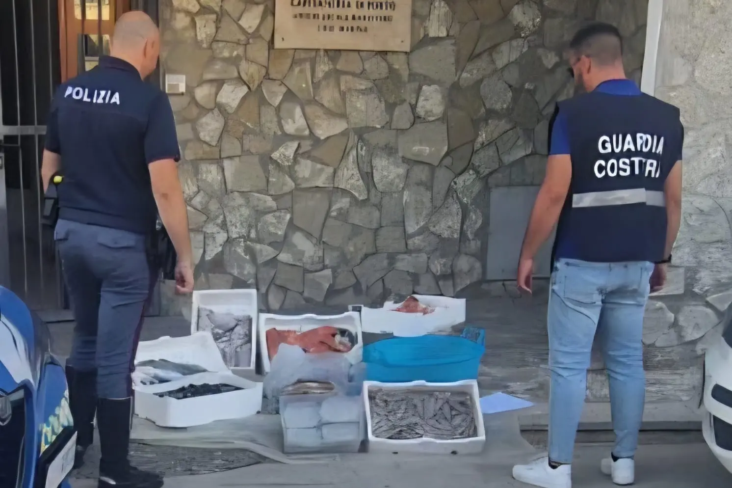 Il pesce sequestrato