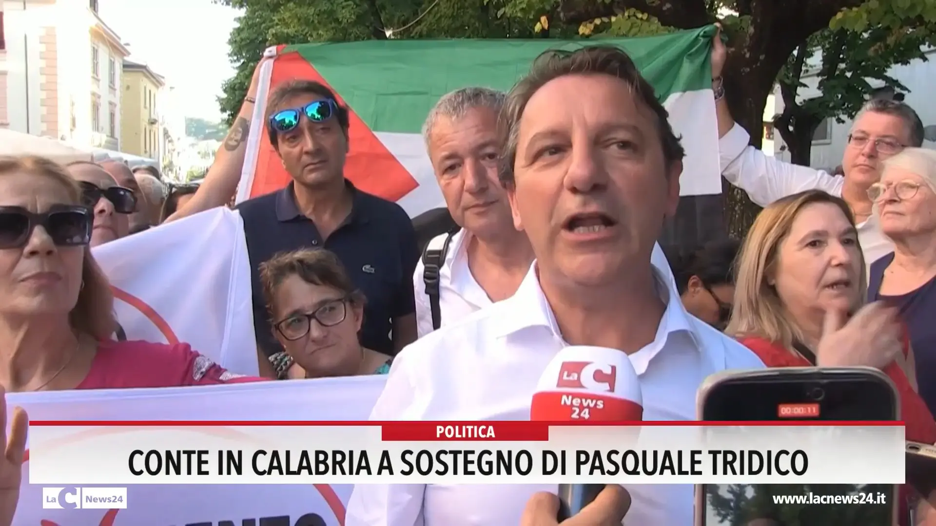 Conte in Calabria a sostegno di Pasquale Tridico