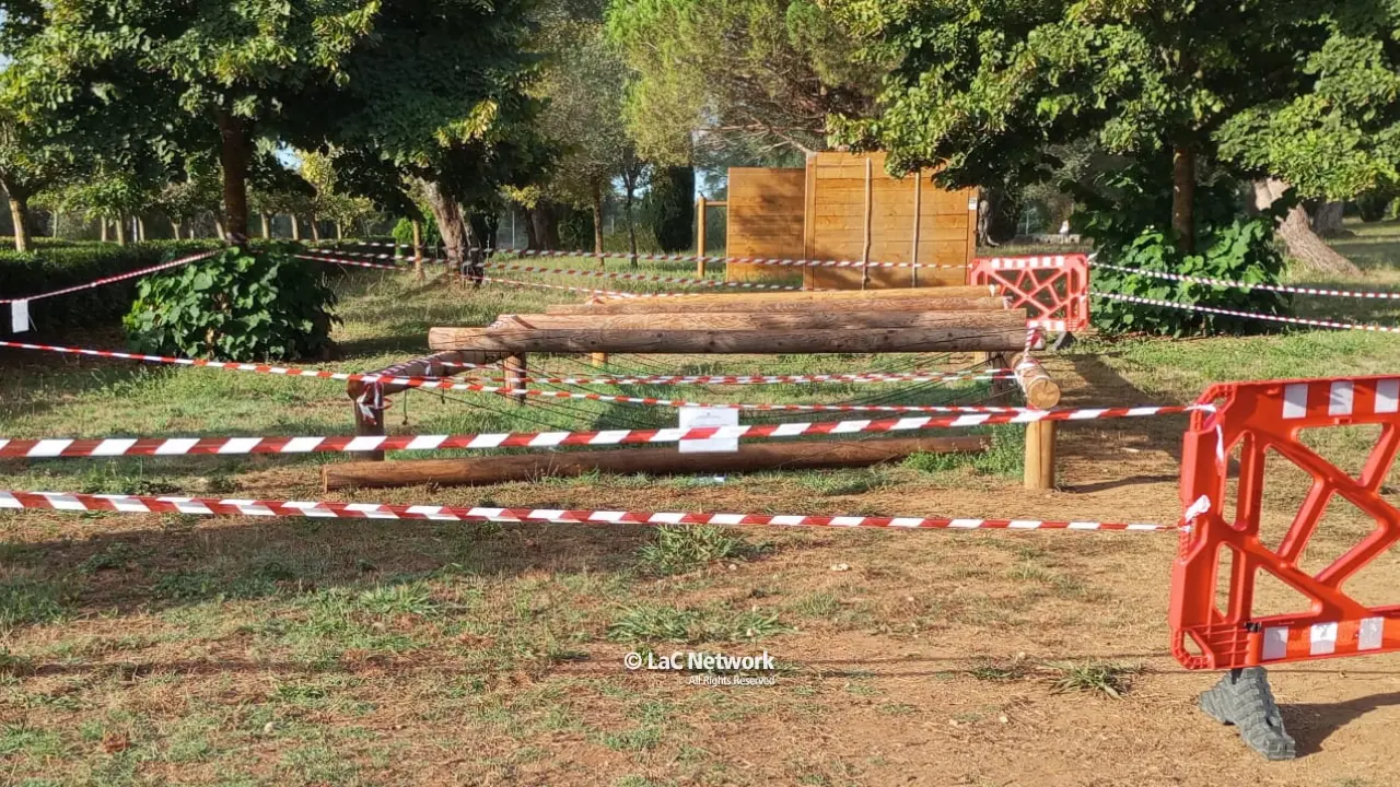 <p>Il luogo dell&#39;incidente, al Parco urbano di Vibo</p>\\n