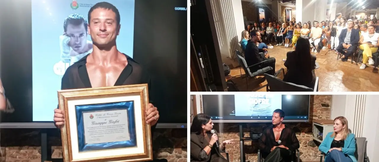 Bagno di folla e affetto per il ballerino Giuseppe Giofrè nella sua Gioia Tauro: «Qui c'è il mio cuore»\n