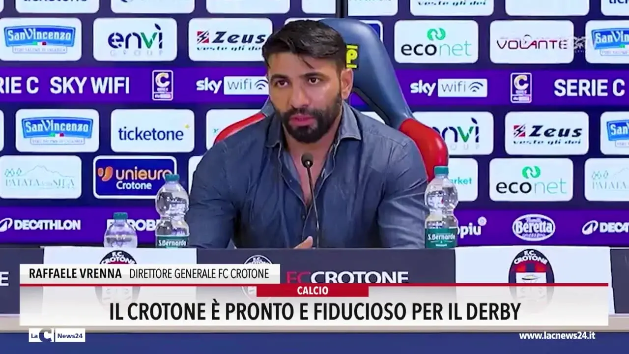 Il Crotone è pronto e fiducioso per il derby