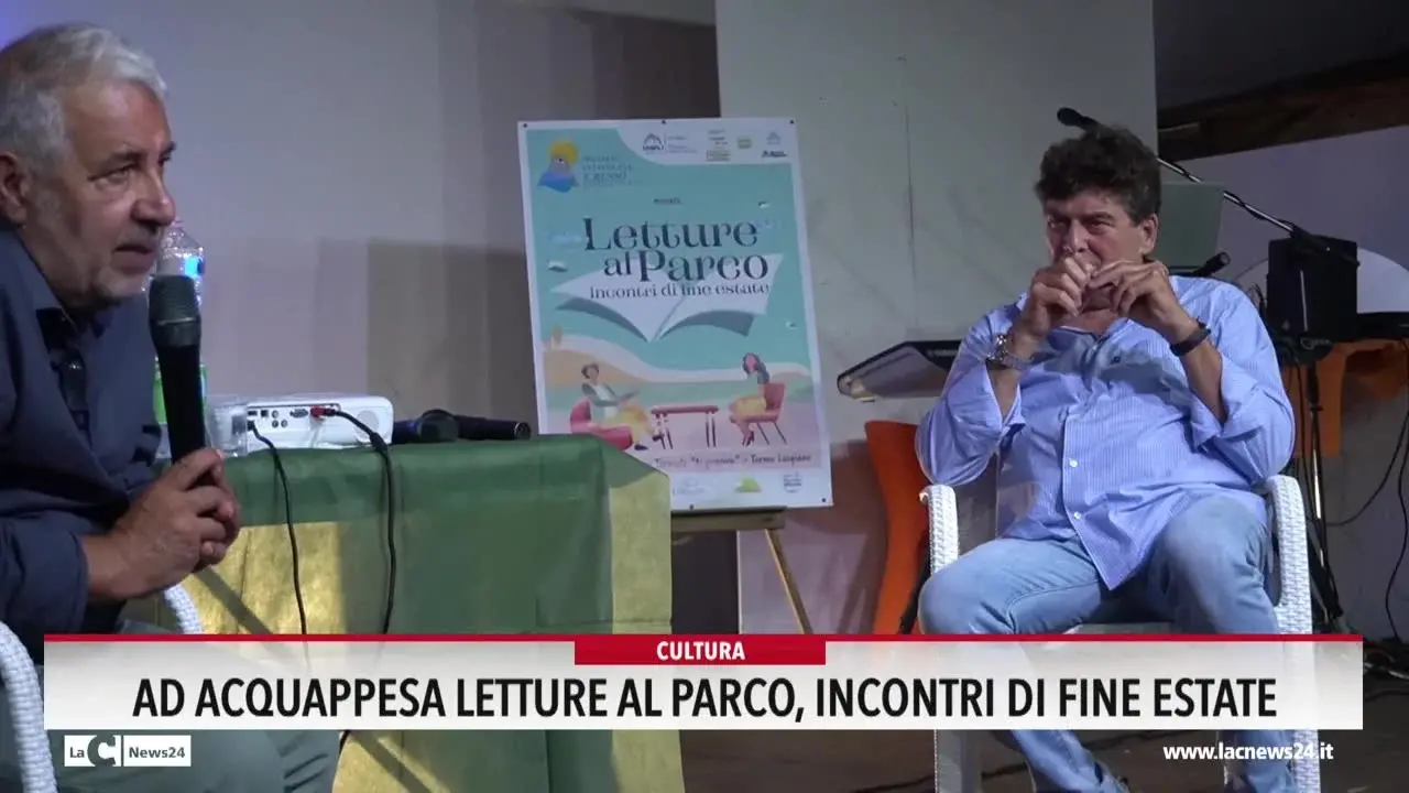 Ad Acquappesa letture al parco, incontri di fine estate