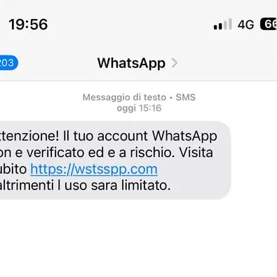 Nuova truffa WhatsApp: sms ingannevoli minacciano il blocco account, l’allarme della Polizia di Stato\n