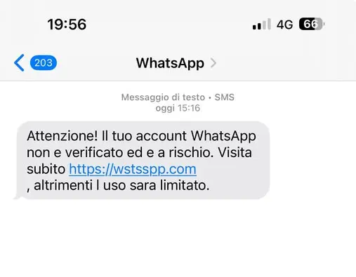Nuova truffa WhatsApp: sms ingannevoli minacciano il blocco account, l’allarme della Polizia di Stato\n
