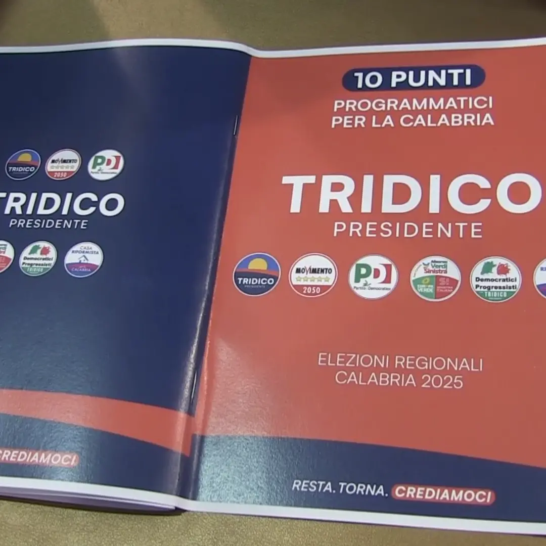 Tridico lancia il suo programma in 10 punti: sanità, lavoro e legalità al centro della sfida calabrese\n
