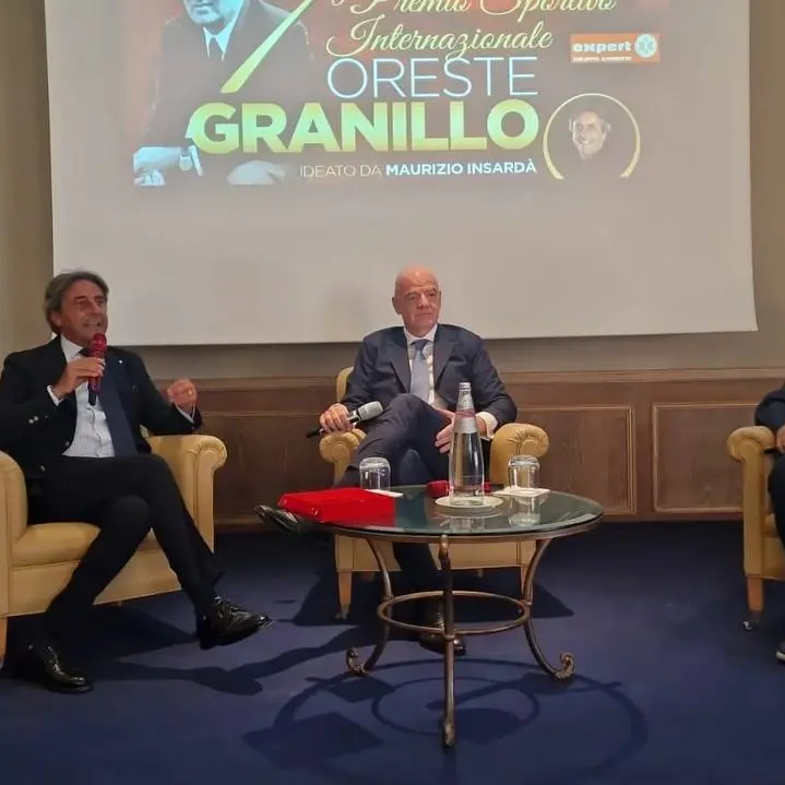 Reggio, il presidente Infantino al Premio Granillo: «Un onore tornare nella terra delle mie origini»\n