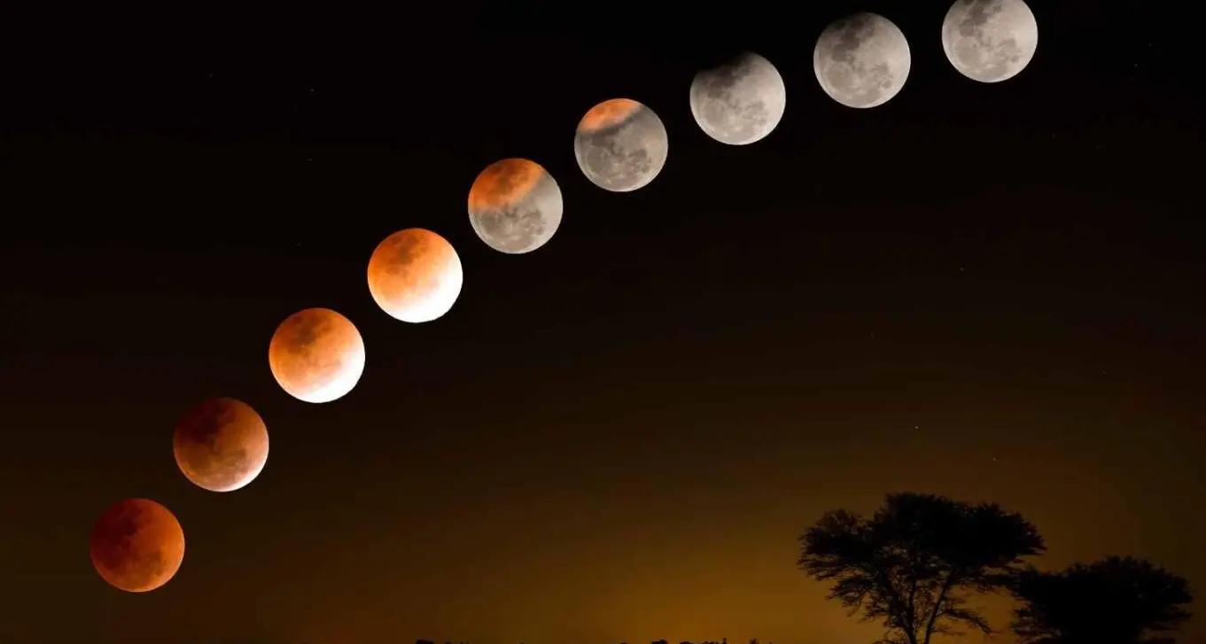 Spettacolo in cielo per la luna di sangue: ecco le fasi dell’eclissi lunare attesa stasera\n