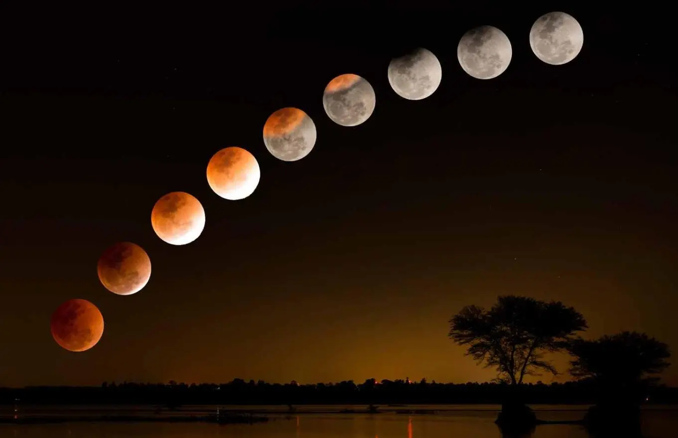 Spettacolo in cielo per la luna di sangue: ecco le fasi dell’eclissi lunare attesa stasera\n