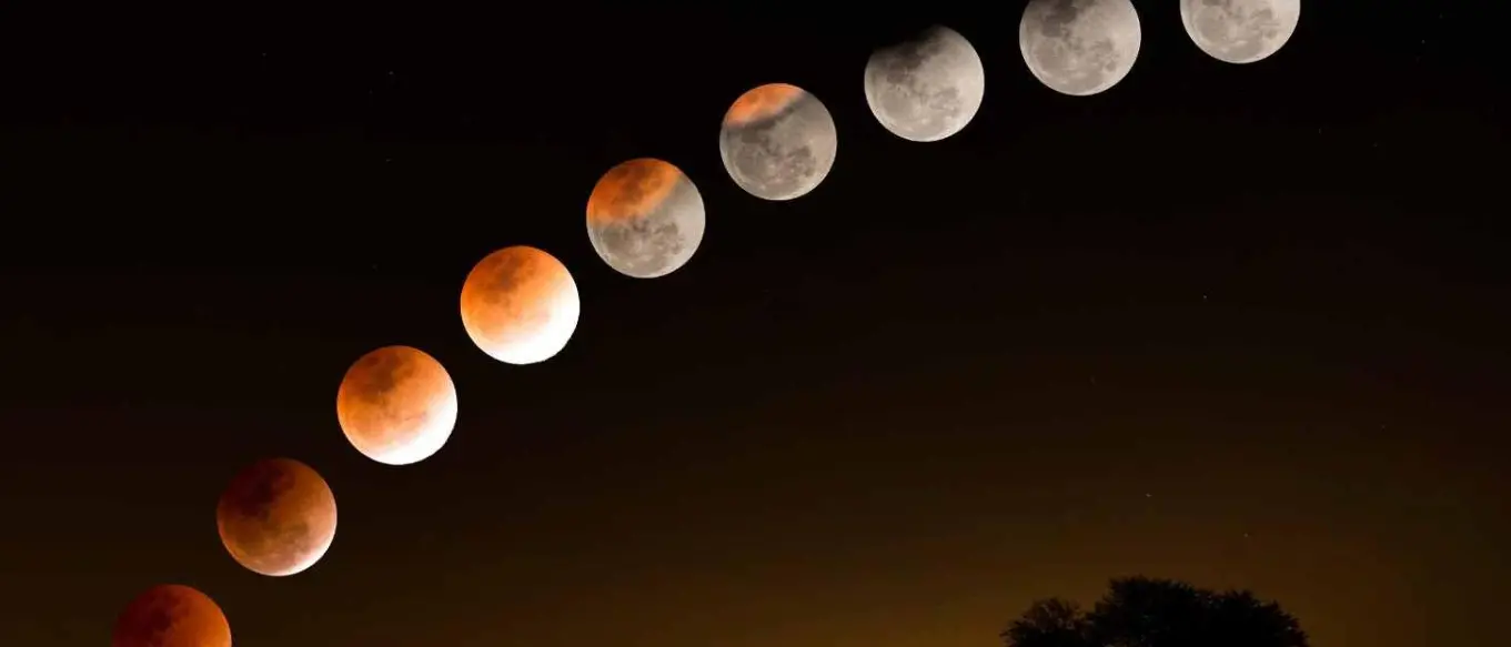 Spettacolo in cielo per la luna di sangue: ecco le fasi dell’eclissi lunare attesa stasera\n