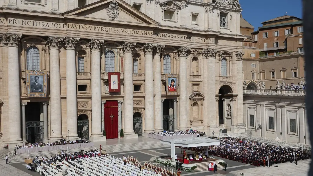 Il rito di canonizzazione a Roma (foto Ipa di Marco Iacobucci) , marco iacobucci